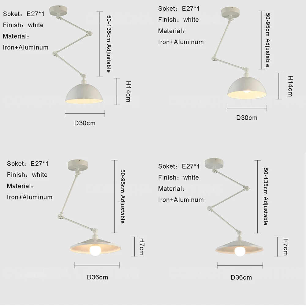 Креативный подвесной светильник s Современный гибкий выдвижная уникальная лампа