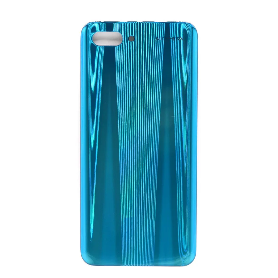 Для huawei Honor 10 крышка батареи задняя крышка Стекло чехол задняя крышка корпуса для huawei Honor 10 крышка батареи с камерой стекло объектив - Цвет: Green No Lens