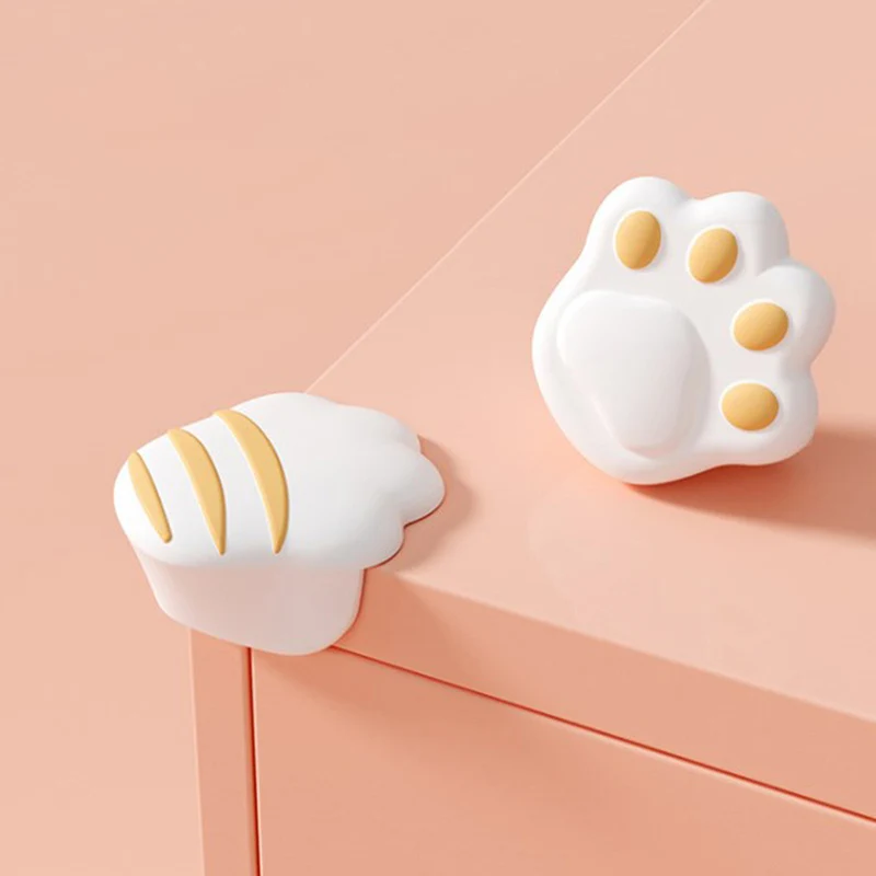 Protector de seguridad de silicona con dibujos animados para beb&eacute;s, protecci&oacute;n de la esquina de la Mesa, protectores para las esquinas anticolisi&oacute;n, 2 uds.-1