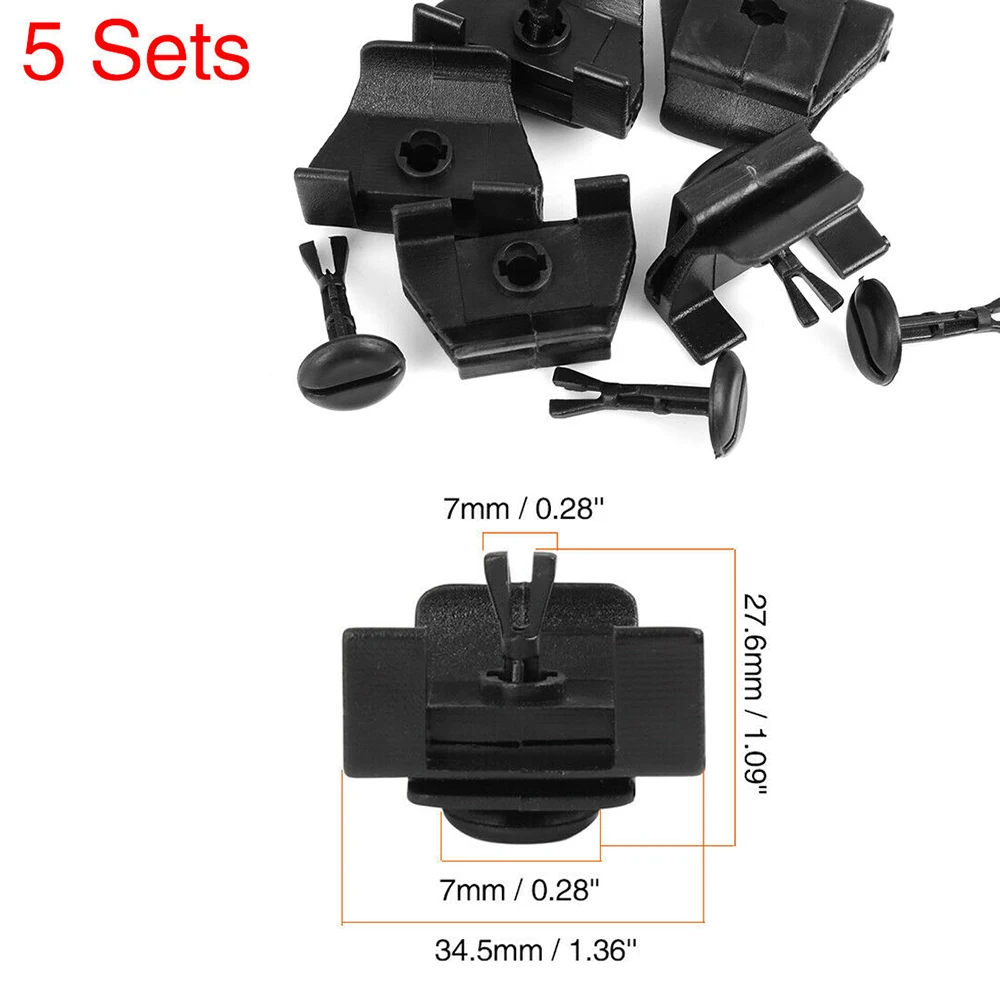 

For Toyota Bumper Cover Car Parts Clip 5 Sets Plastic Front Clip 47749-58010