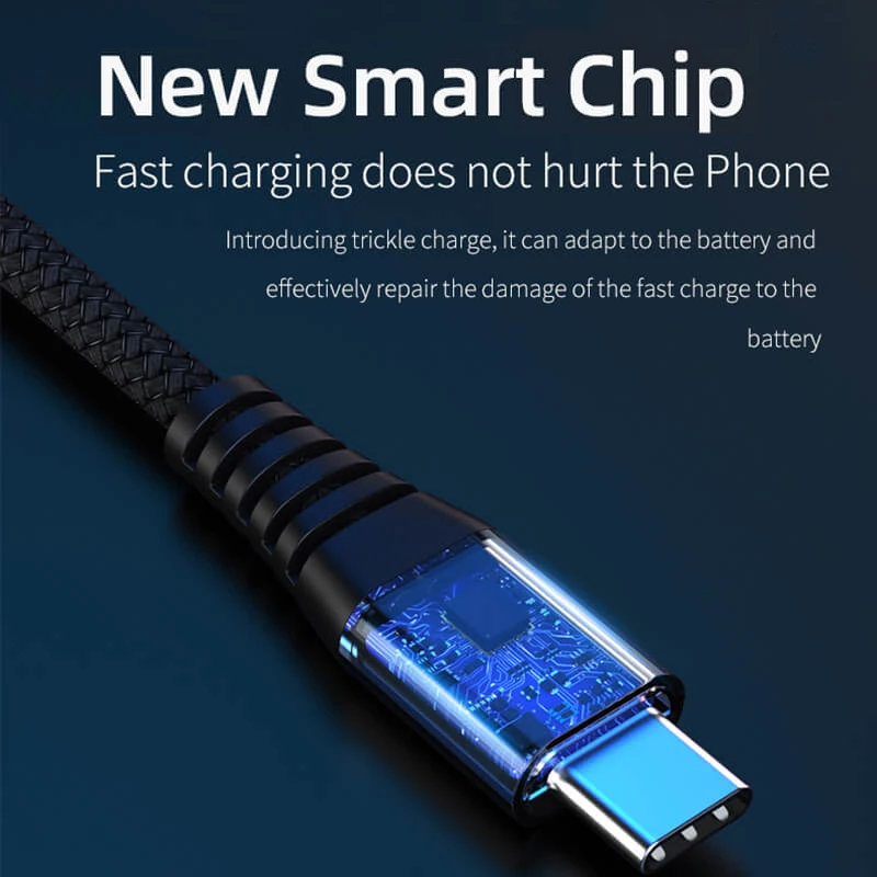 USB Type C to Cable For Redmi K20 Note 7 Pro Quick Charge 60W PD Fast USB-C for Samsung S9 S10 Huawei P10 | Мобильные телефоны и