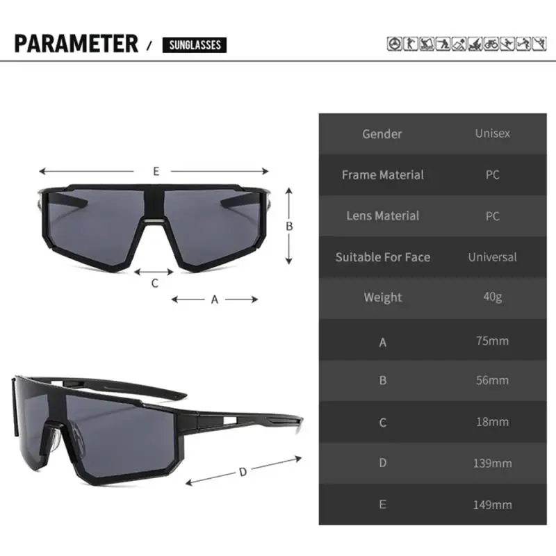 

PC Bicycle Glasses Men Cycling Sunglasses UV400 MTB Sports Glasses Mountain Bike Bicycle Riding Protection Goggle