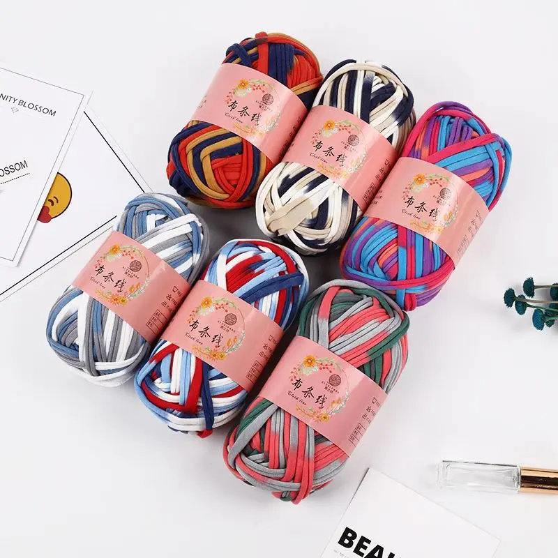 100 г/шт. мягкая гладкая хлопчатобумажная пряжа красочная Лана вязание крючком