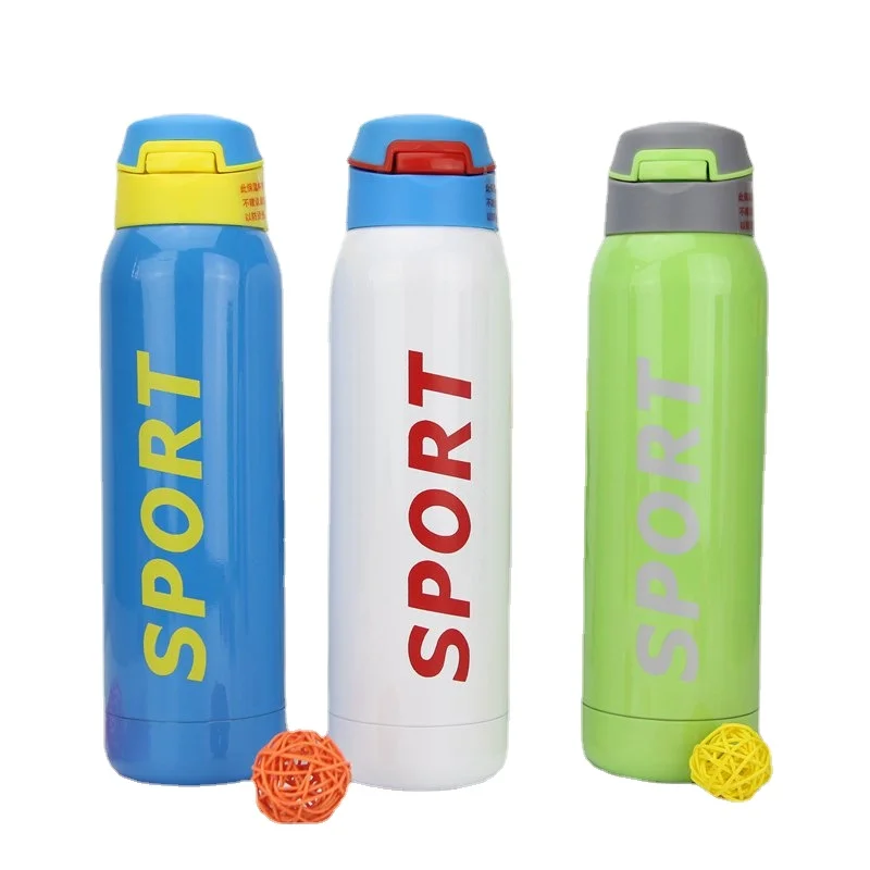 

Bicycle heat preservation cup portable outdoor sports kettle stainless steel men's water cup creative leak proof adult straw cup