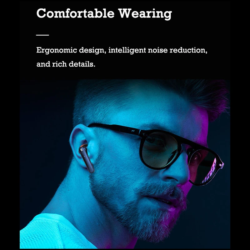 TWS Bluetooth наушники с микрофонами спортивные автомобильные светодиодный дисплей