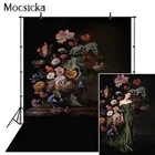 Mocsicka винтажная картина маслом цветок фотографии фоны Абстрактный Цветочный портрет фотосессия фон для фотостудии