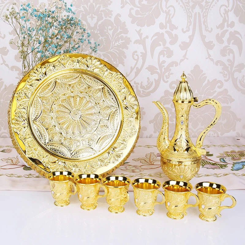 Комплект Европейского золотого вина PEANDIM роскошный набор для кофе и чая