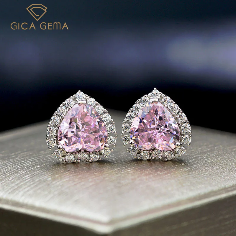 

Роскошные серьги-гвоздики GICA с искусственным муассанитом, серебро 100% пробы, 8*8 мм, Изящные Ювелирные украшения, оптовая продажа
