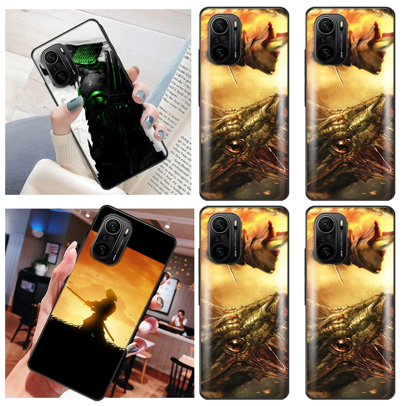 

Hand Painted Japanese Swordsman Phone Case For Xiaomi POCO X3 Pro F3 GT M3 X3 Pro X3 NFC For POCO X3 GT Cases Soft TPU
