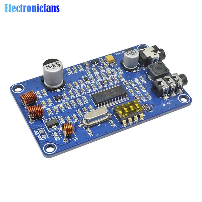 

Electric Unit BH1417 200M 0.5W Two Channel Mode Digital Radio Station PLL Wireless Stereo FM Transmitter Module 100-600mW