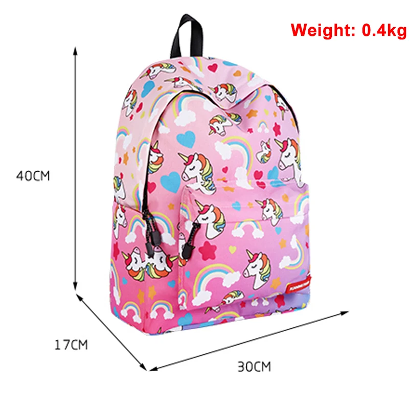 Women School Backpack Cartoon Rainbow Unicorn School Bags for Teenager Girls 2020 Female Travel Laptop Bagpack Mochila Feminina