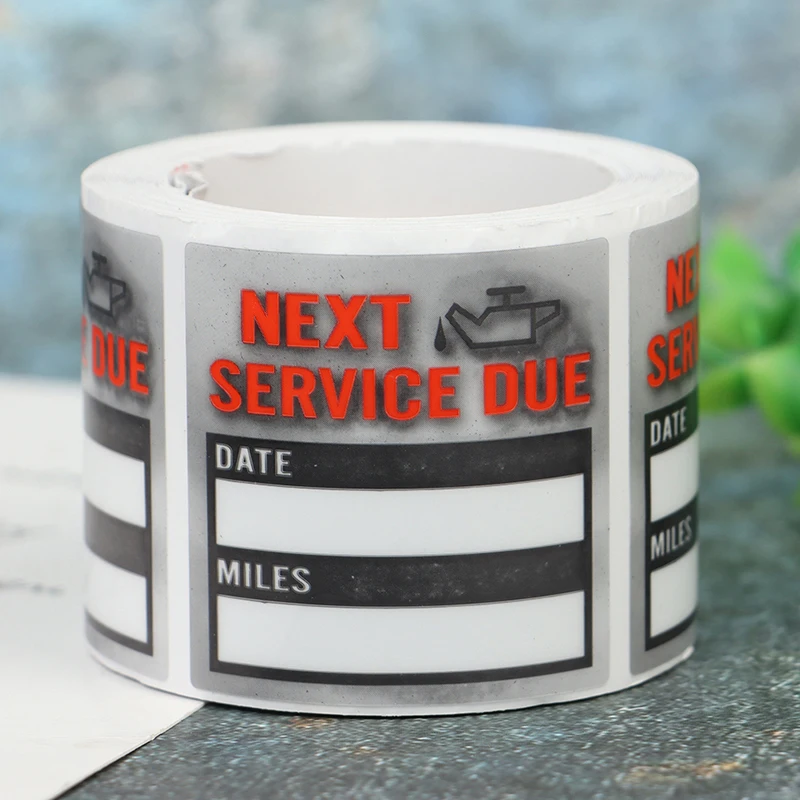 100 шт./рулон устройство для смены масла/напоминания об обслуживании наклейки окна