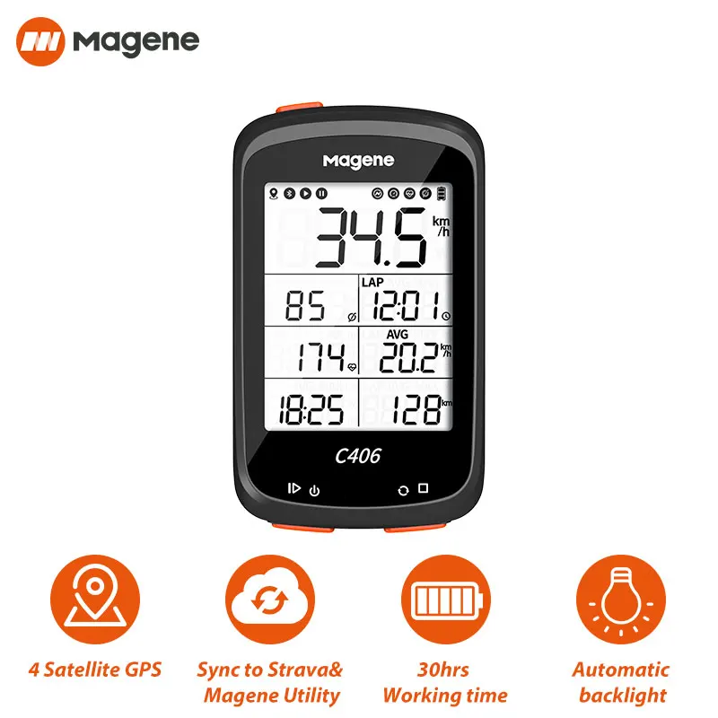 Компьютер велосипедный Magene C406 GPS беспроводной умный Спидометр дорожный MTB