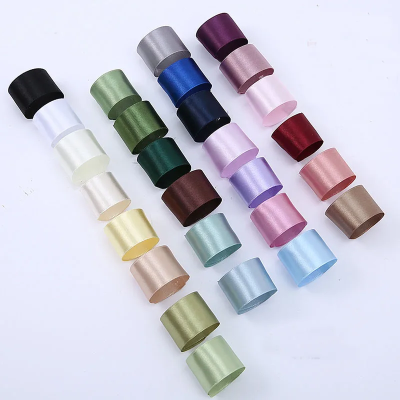 Обычная атласная лента 1 см 10 ярдов/рулон посылка материал отделка кружево