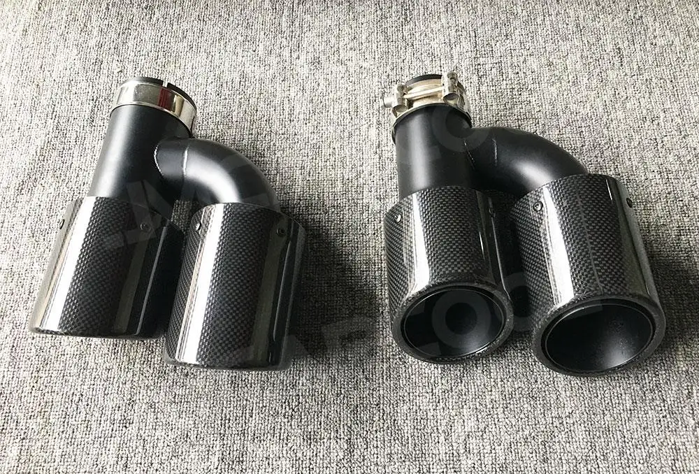 Наконечники для выхлопных газов заднего бампера из углеродного волокна