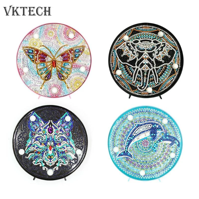 Алмазная мозаика сделай сам настольное украшение для дома и офиса светодиодная