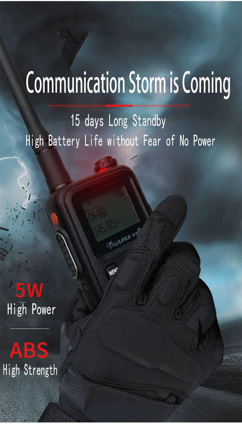 1pz портативная радиорация 10 км Dual Bnad VHF 2 Way FM радио портативная профессиональная рация радио для охоты