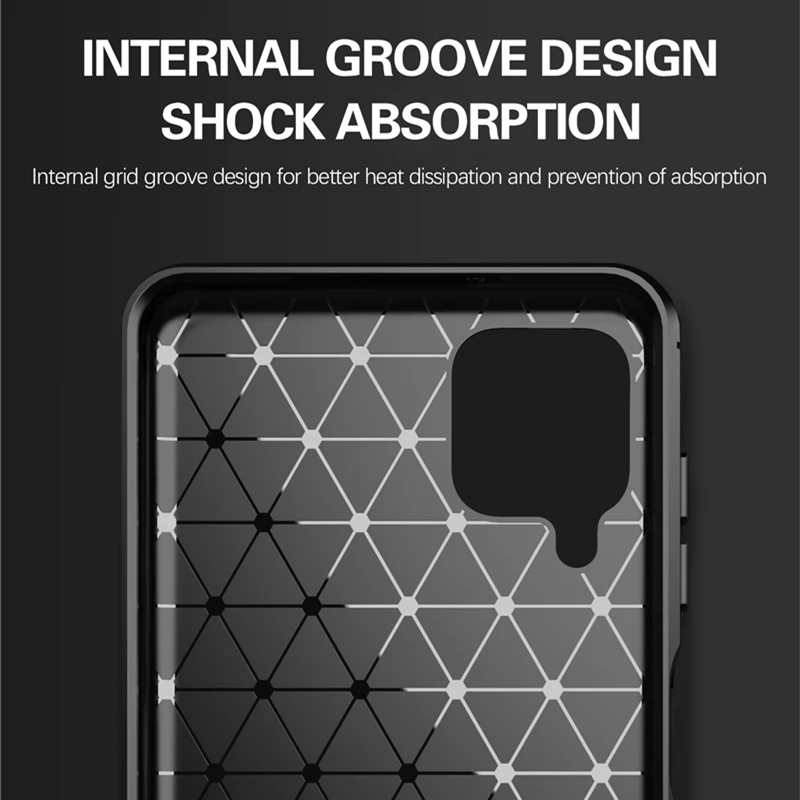 For Samsung Galaxy A12 Case Fiber Soft Silicone Cover For Samsung A12 Case Armor Cover Rubber Cover For Samsung Galaxy A12 Case