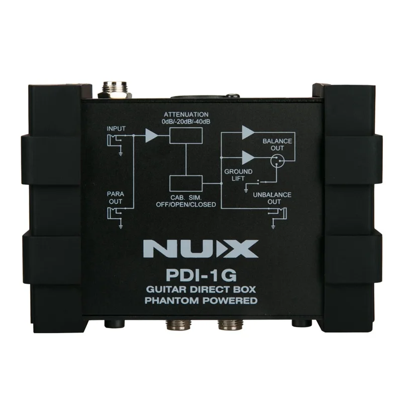 

NUX PDI-1G DI Box Guitar прямой впрыск фантомное питание Box аудио микшер Para Out Ground Lift компактный дизайн