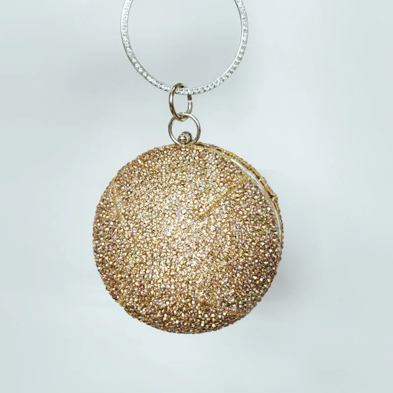 Хит продаж новый дизайн блестящая сумка-клатч в форме баскетбольного мяча с