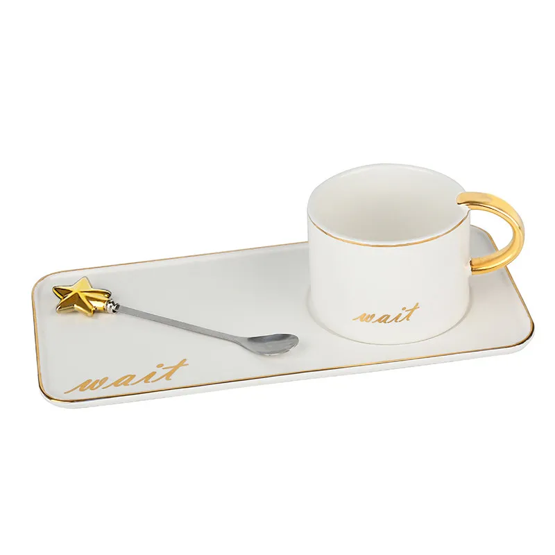 Новинка 200 мл набор роскошных кофейных чашек в европейском стиле для дома и офиса