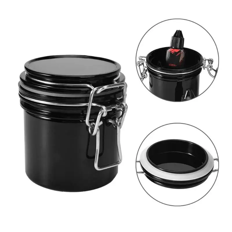 Контейнер для хранения клея ресниц подставка с активированным углем герметичная