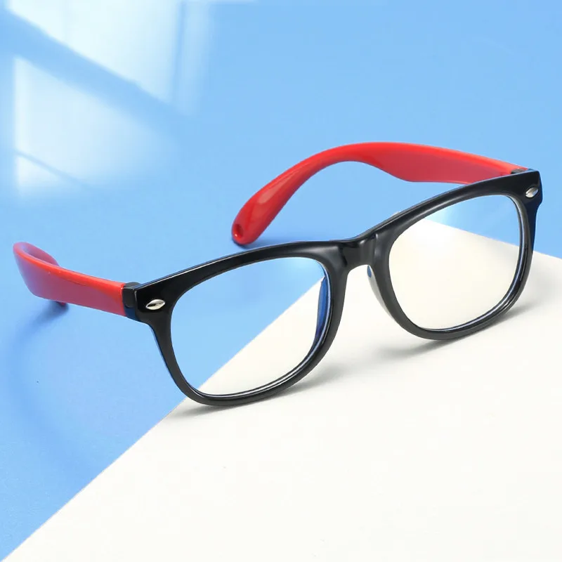 

Elbru Fashion Children Optical Glasses Boy Girls Anti-blue Light Eyewears Computer Transparent Eyeglasses Square Glasses Frame