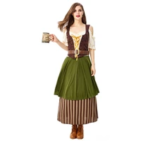 high quality new german oktoberfest beer girl costume ladies winery waiter work clothes