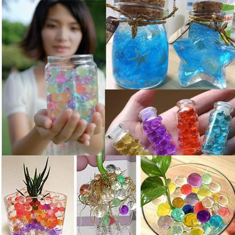 10000 шт./компл. Кристальный гидрогель для почвы полимер водяной бисер