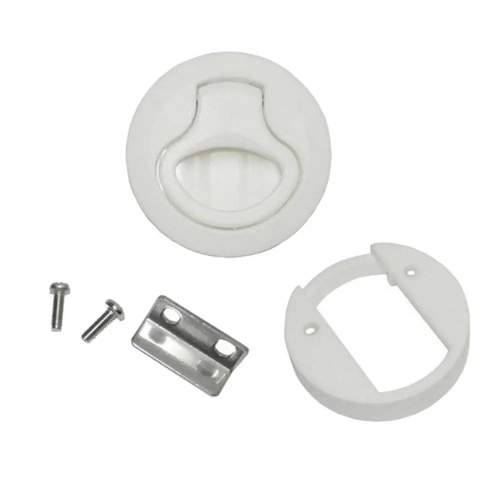 2 шт. лодка дюйма Белая нейлоновая напольная защелка подъемная ручка с застежкой