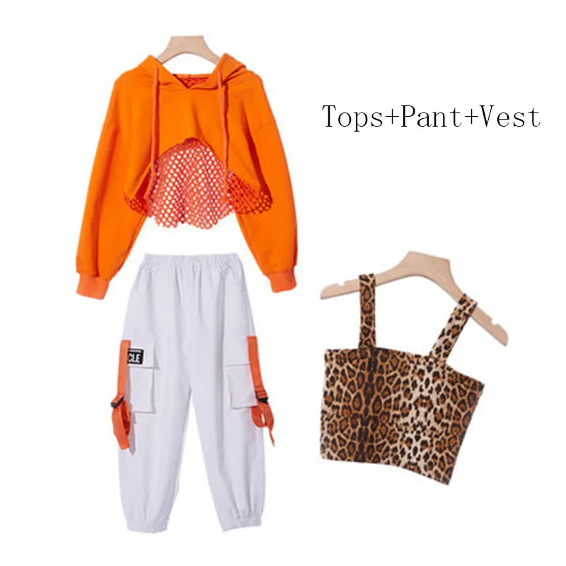 

New Jazz Dancing Costumes for Girls Hip Hop Dance Costume Modern Dance Performance Kids Stage Show Dancing Costume 110-180CM