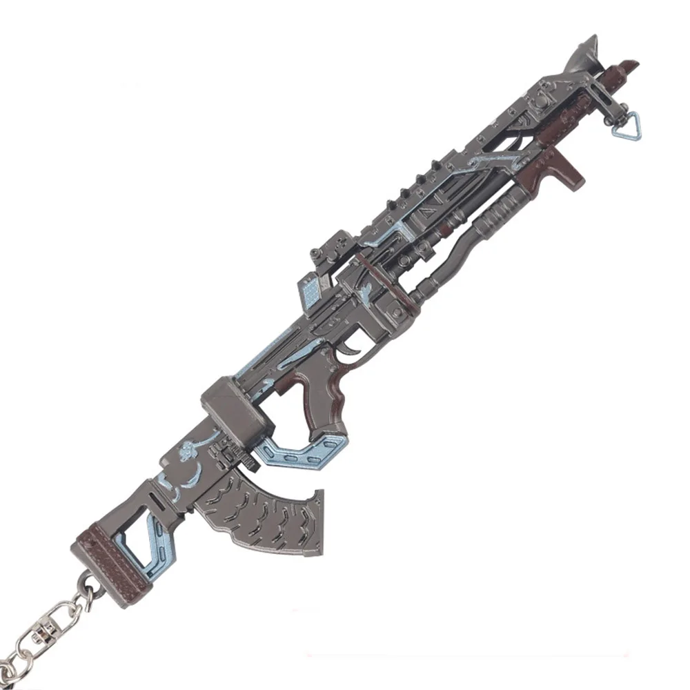 VK47-S2 Новинка, брелок для ключей, легенда APEX, игра Battle Royale, модель металлического пистолета, игрушечный брелок из сплава, 20 см, рождественский подарок - Цвет: VK47-S2