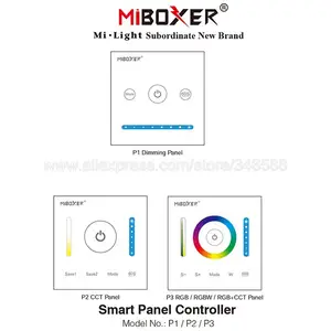 Умный контроллер MiBoxer P1 P2 P3 с сенсорной панелью, 12 В постоянного тока, 24 В, цветовая температура, CCTDimmingRGB RGBW RGB + CCT, контроллер светодиодной ленты