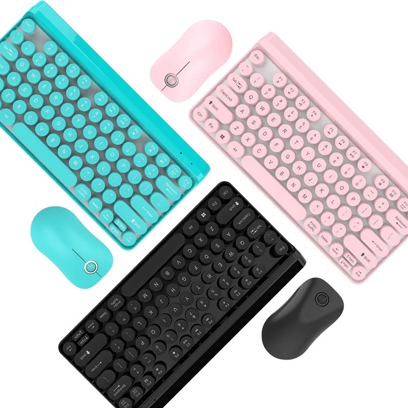 HXSJ L100 беспроводная клавиатура 2 4G Беспроводная панк Keycap ультра тонкая