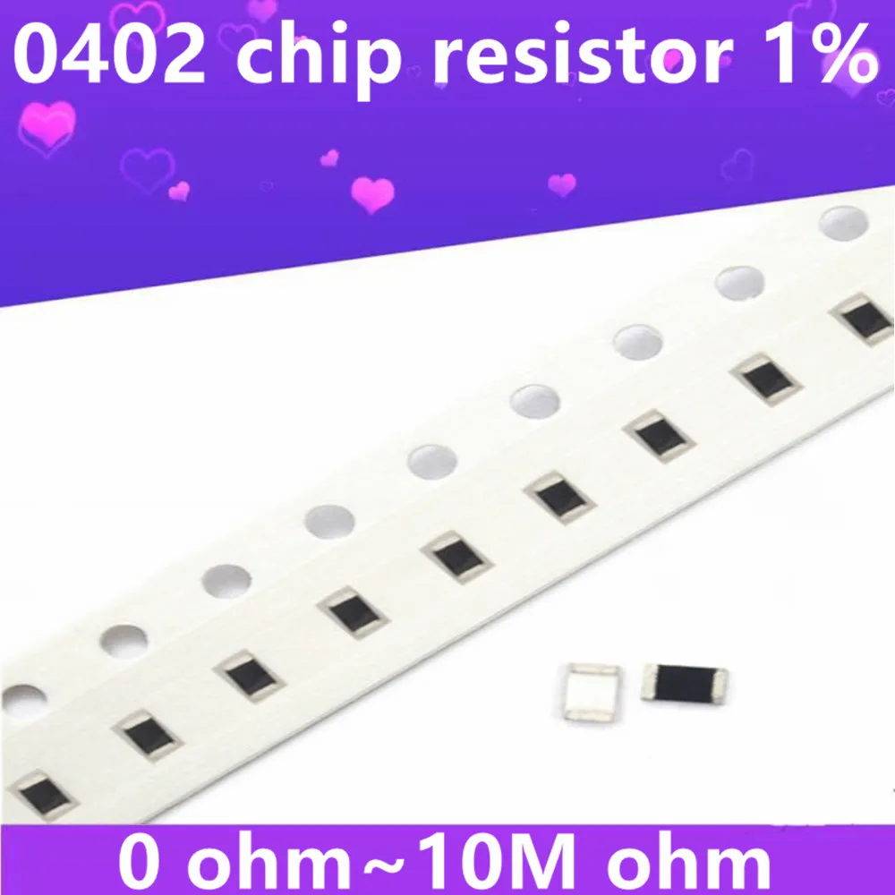 

SMD Resistor 100 0R ~ 10M 0402 100 150 ohm 1K 220 K 10K 330 K 0R 1R 10R 100R 150R 220R 330R 2.2M