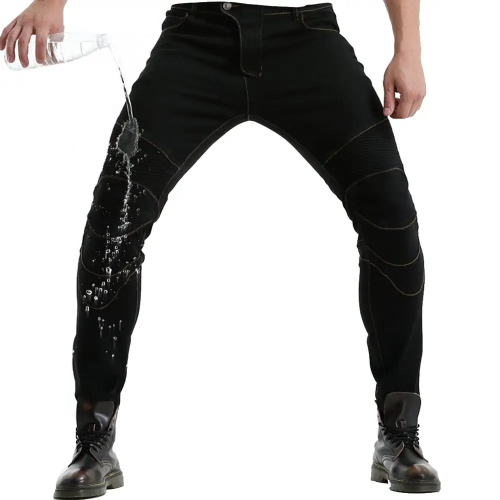 Водонепроницаемые мужские мотоциклетные джинсы для езды 4 X CE Armor Silica Gel Honeycomb