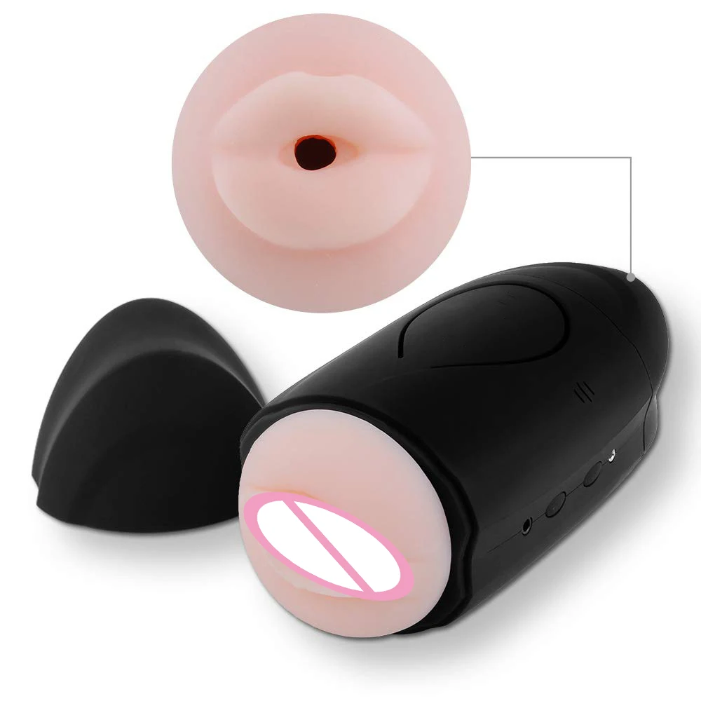 Вагинальный оральный Мужской мастурбатор с двойным отверстием 10 режимов