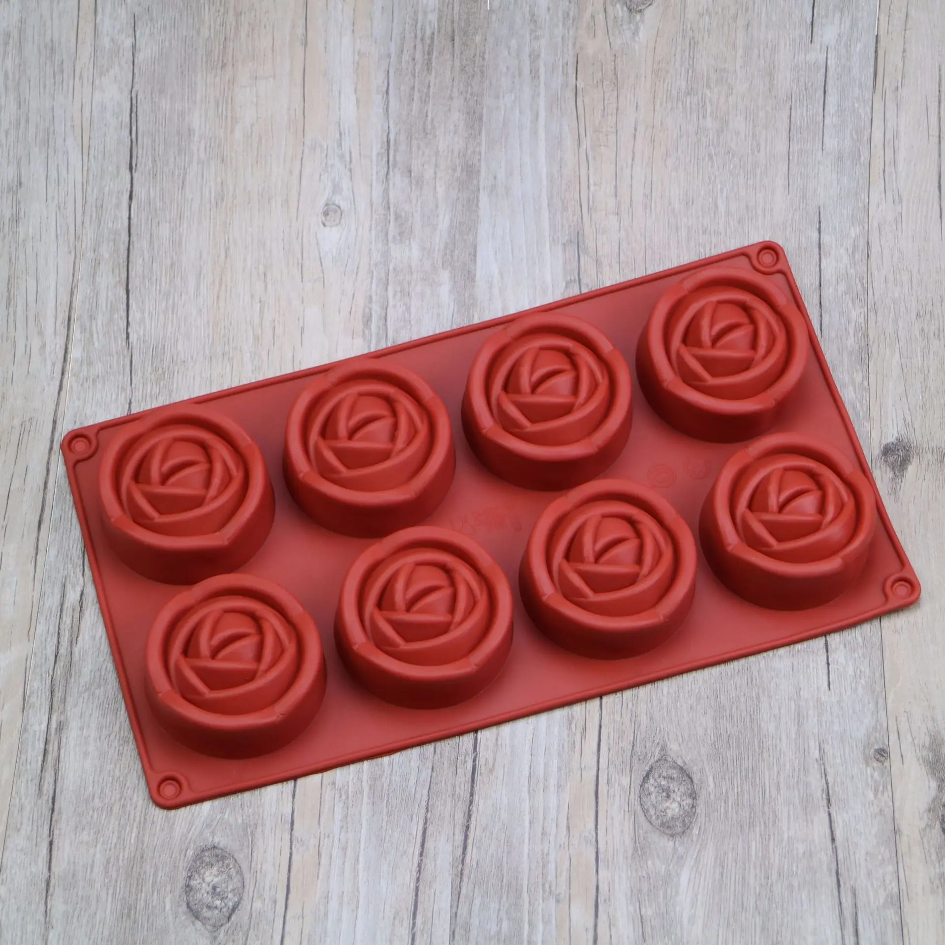 

Coffee Chocolate mould Cavity Silicone Flower Rose Chocolate Cake Soap Mold Ice Trays Baking Mould Cake Decorating Wholesale