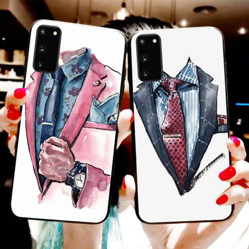 

Art Business Suit Phone Case For Samsung S20 S10 S21 S30 Plus S9 S10PLUS S20FE S21ULTRA