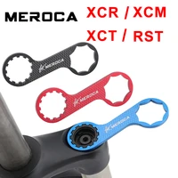 meroca bicycle front fork repair tool aluminum alloy for xcm xcr xct rst mtb front fork cap wrench removal tool