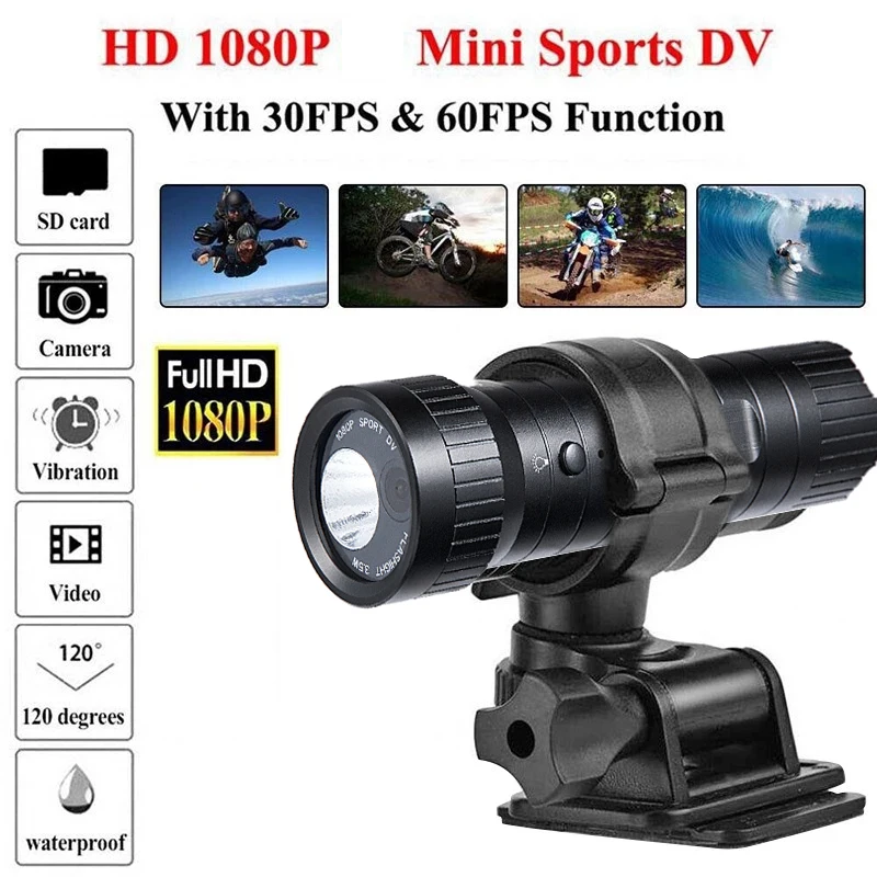 Камера для горного велосипеда мотоцикла шлема Спортивная экшн-видеокамера DV