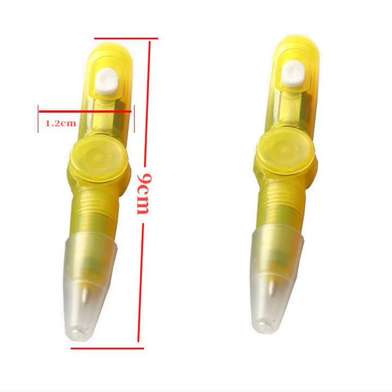 2in1 светодиодный Красочный Световой спиннинг ручка Роллинг шариковая