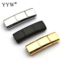 2pcs stainless steel magnetic clasps for diy leather bracelets rope charms connector buckle jewelry making findings accessories