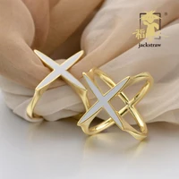 new cross dual use enamel color scarf ring jewelry scarves buckle corsage scarf buckle female bow