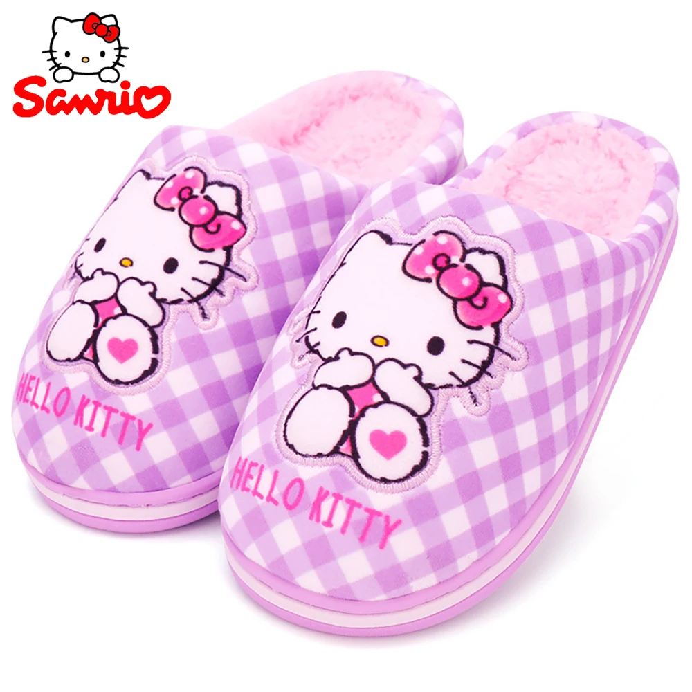 

Детские милые мягкие Нескользящие тапочки Hello Kitty для девочек