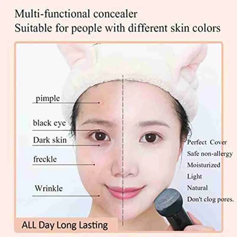 

Mushroom Head Air Cushion CC Cream Foundation Long Light Concealer High Lasting Cosmetics Skin Moisturizing Medium Coverage I0K7