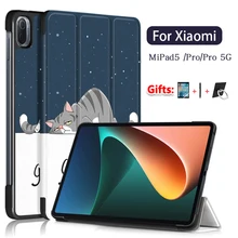 For Xiaomi MiPad 5 Pro Case,Tri-Fold Ultra Thin Magnetic Smart Cover for MiPad5 Mi Pad 5 Pro 11 inch Tablet PC
