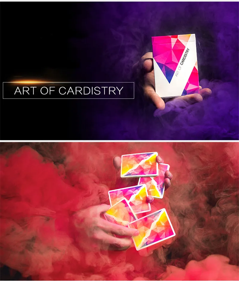 2 цвета искусство кардистрии игральные карты ограниченное издание в форме цветка