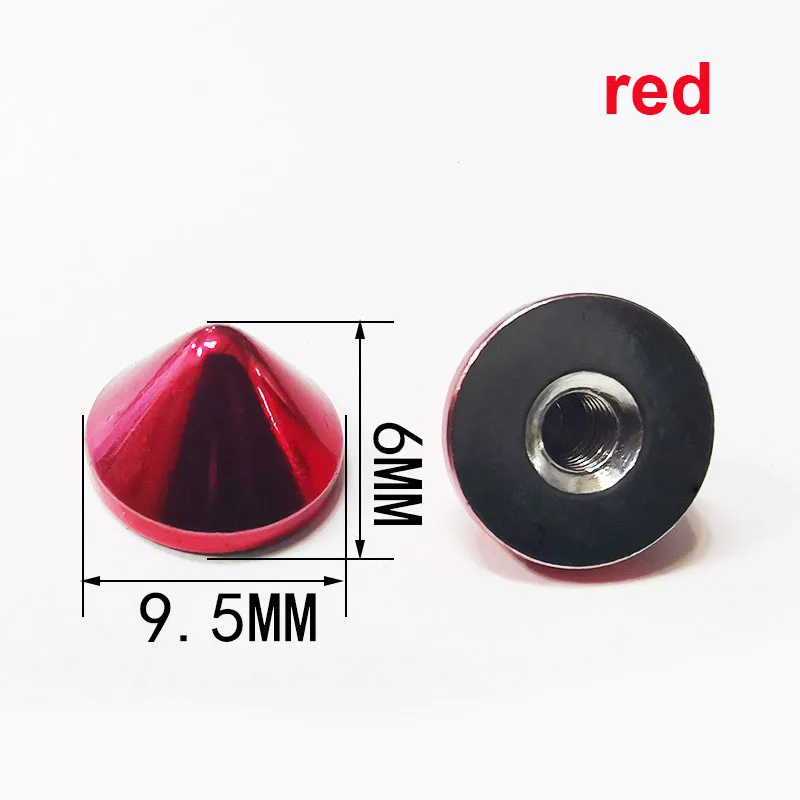 10 шт. больше цветов Металлические Пули Конус Шипы Панк отвертки шпильки Сумка