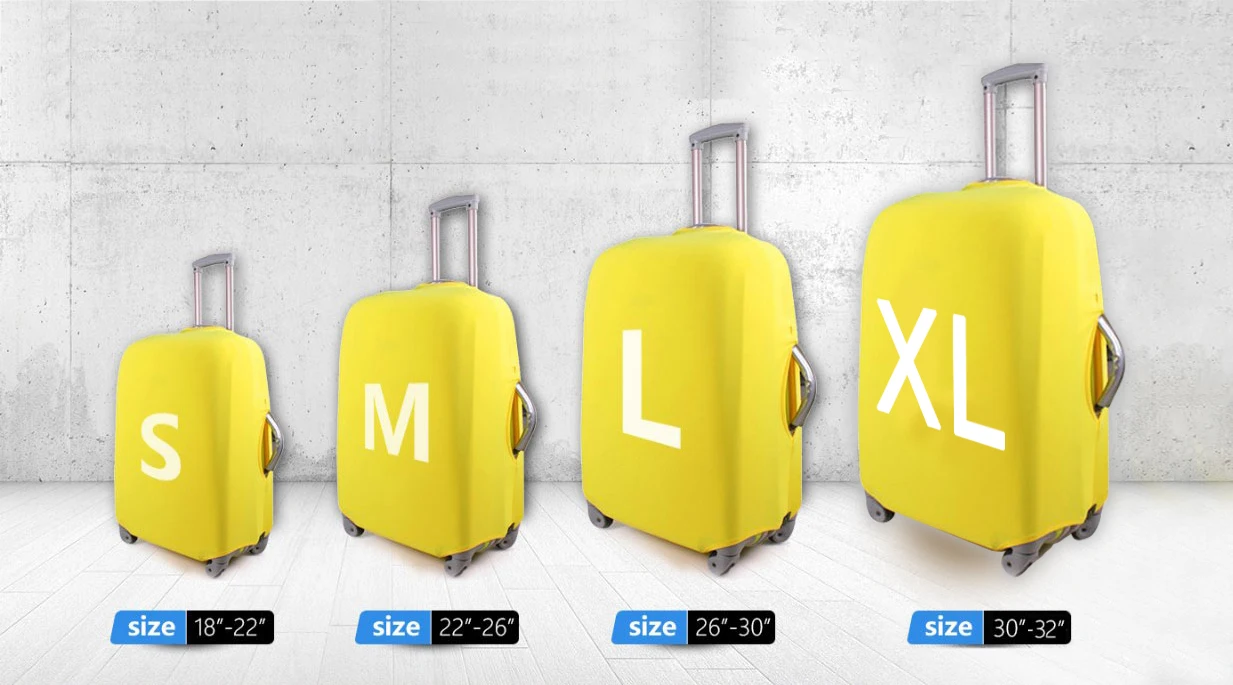 ADVOCATOR Chook With Floral Pattern Elestic Dust Waterproof Travel Luggage Cover For 18-32 Inch Protective Suitcase Covers